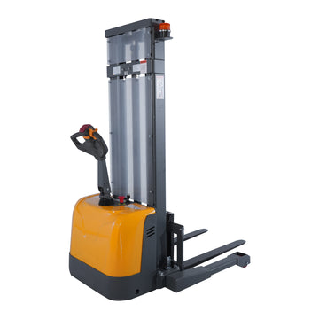 Powered Forklift Full Electric Walkie Stacker 3300lbs Cap. Straddle Legs.118" lifting Local Pick-Up Y-3047