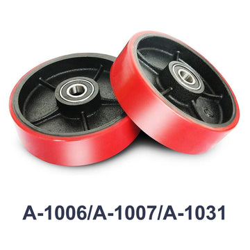 7"x2" PU wheels|Pallet Jack Replacement Steering Wheels.