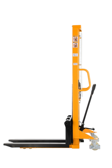 Manual Hydraulic Stacker Pallet Stacker Adjustable Forks 2200lbs Cap. 63