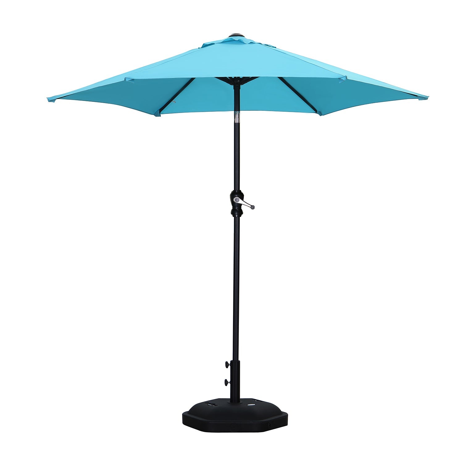 7.5FT Patio Umbrella Outdoor Table Umbrella,Market Umbrella with Push Button Tilt and Crank for Garden, Lawn, Deck, Backyard & Pool