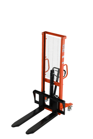 Manual Hydraulic Stacker Pallet Stacker Adjustable Forks 2200lbs Cap. 63