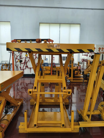 Linlift 4400 lbs Heavy-Duty Hydraulic Lift Table | Industrial Scissor Platform Cart