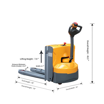 Electric Walkie Pallet Jack 4400lbs 48