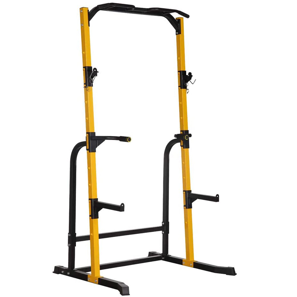 Power Rack Squat Stand with J-Hooks, Fitness Multi-Function Power Tower Squat Rack, 800LBS Weight Capacity