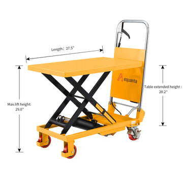 Single Scissor Lift Table 330 lbs. 29