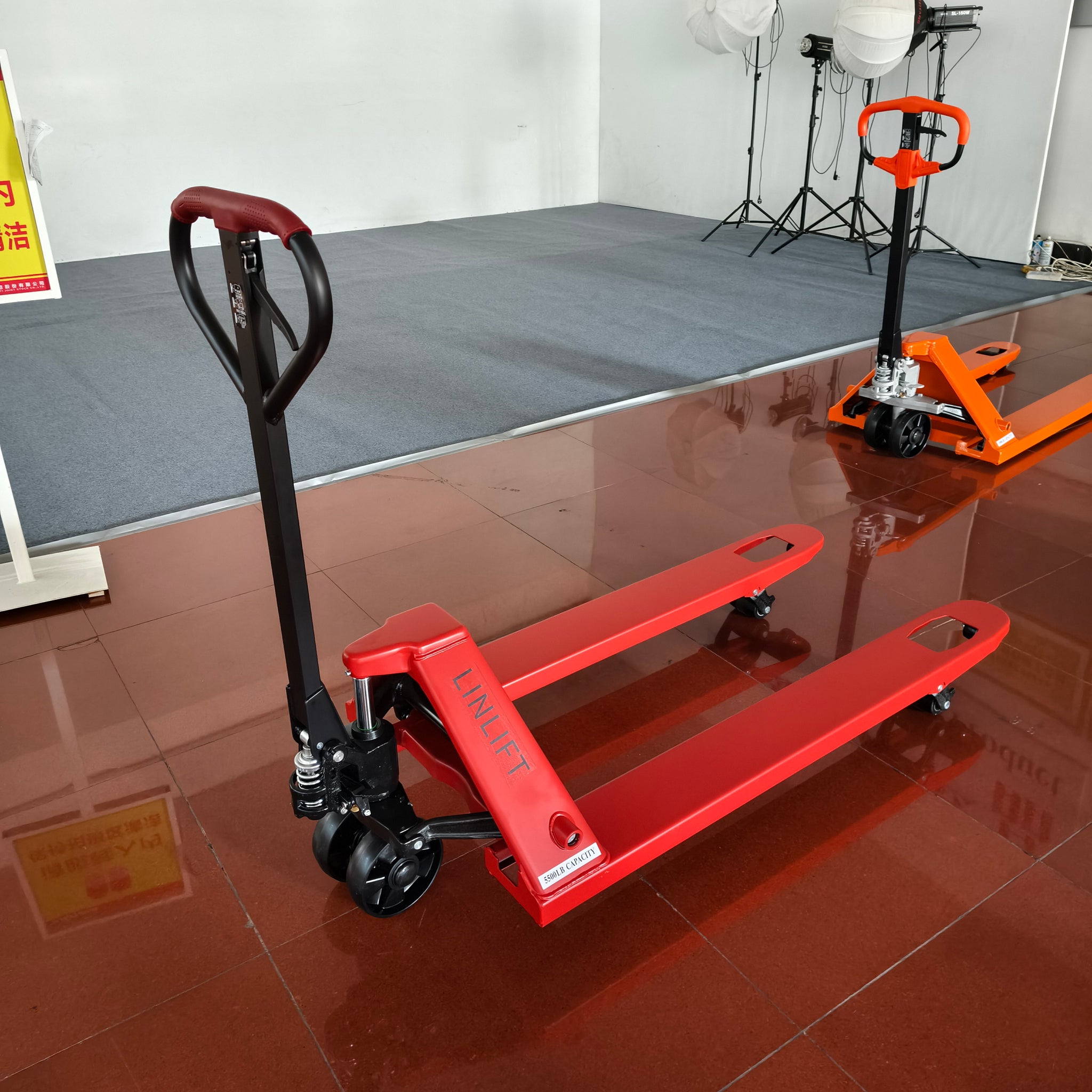 Linlift 5500 lbs Manual Pallet Jack | 48" x 21" Forks | Warehouse-Grade Build