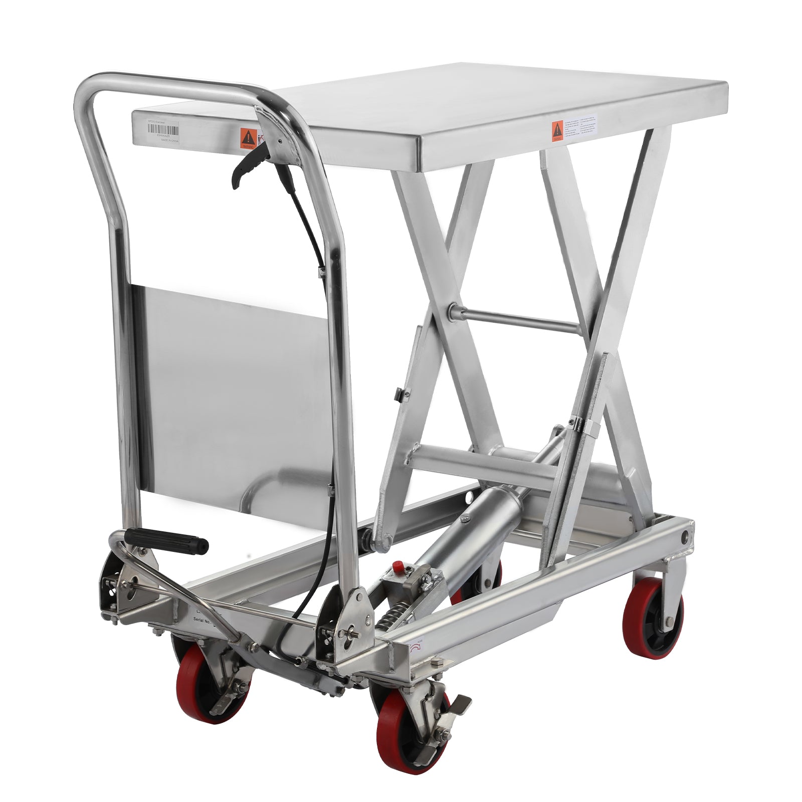 Single Scissor Lift Table 1100lb. 35.4" lifting height - Stainless Y-2004