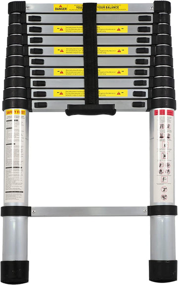 Telescoping Ladder,126’’ Aluminum Lightweight Extension Ladder