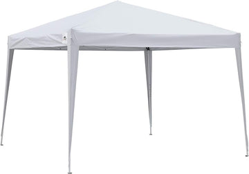 GDY 10'x10' Pop Up Canopy Tent, Outdoor Canopy Tent, Patio Tent,Commercial Instant Gazebos, Portable Shelter Canopies, for Patio/Outdoor/Wedding Parties and Events,OB-GZ032WH