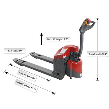 4400 lbs Full Electric Pallet Jack – 48