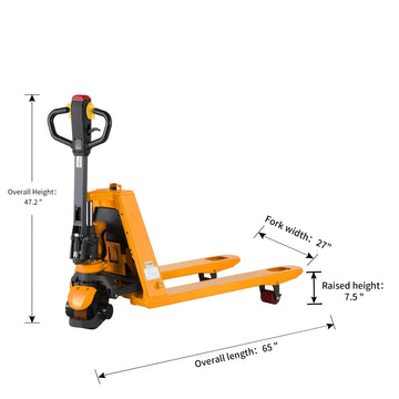 Lithium Full Electric Pallet Jack Lithium Power Pallet Jack 3300lbs Hydraulic Pallet Truck