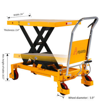 Single Scissor Lift Table 2200lbs. 39.4